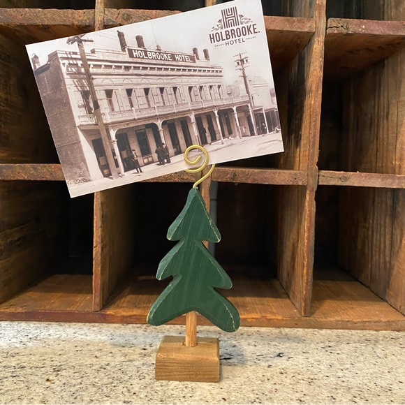 Wooden Christmas Tree Card/Photo Holder - Picture 3 of 5